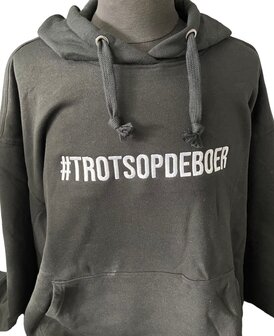 Hoodie met Eigen tekst op de borst