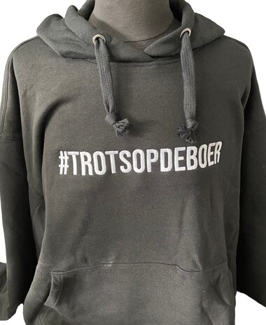 Hoodie met Eigen tekst op de borst